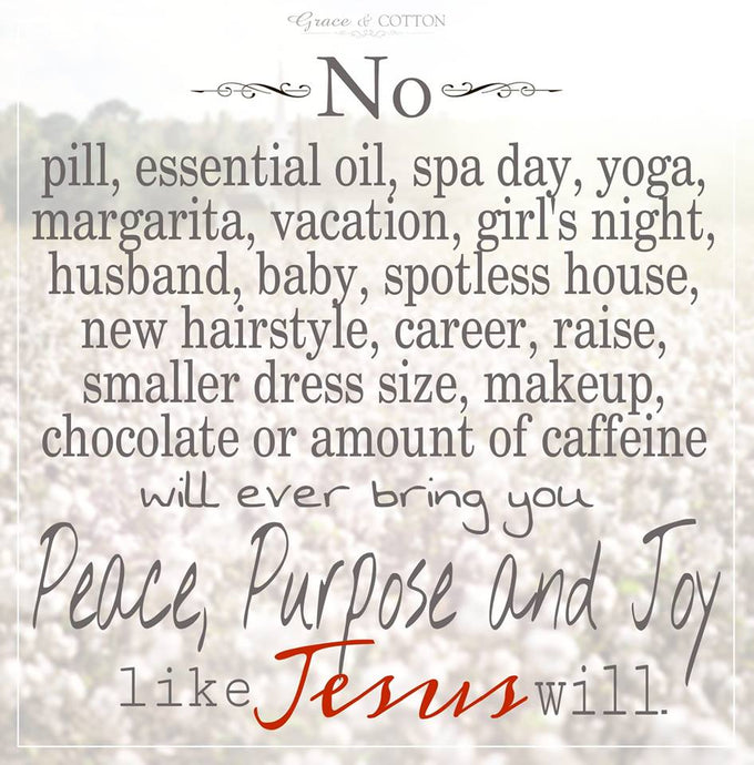 Peace. Purpose and Joy