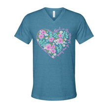 Load image into Gallery viewer, &quot;God is the Strength of My Heart&quot; - VNeck