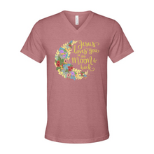Load image into Gallery viewer, &quot;Jesus Loves You to the Moon and Back&quot; - VNeck