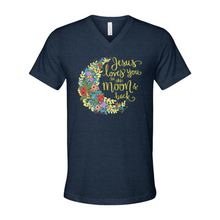 Load image into Gallery viewer, &quot;Jesus Loves You to the Moon and Back&quot; - VNeck
