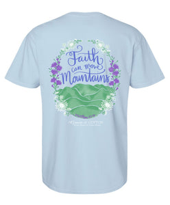 "Faith Moves Mountains" - Youth Comfort Colors Handrangea