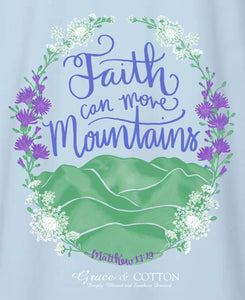 "Faith Moves Mountains" - Comfort Colors Handrangea