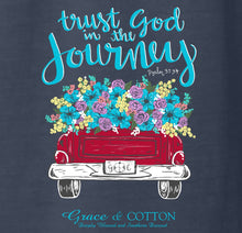 Load image into Gallery viewer, &quot;Trust God in the Journey&quot;- Comfort Colors Denim