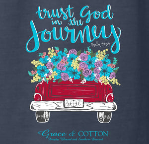 "Trust God in the Journey"- Comfort Colors Denim