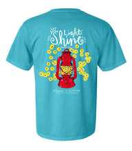 Load image into Gallery viewer, &quot;Let Your Light Shine&quot;- Comfort Colors Lagoon Blue