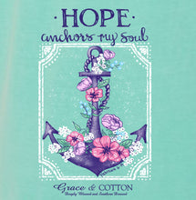 Load image into Gallery viewer, Hope Achors My Soul - Comfort Colors Island Reef