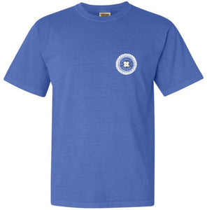"Hello Sunshine"- Comfort Colors Flo Blue