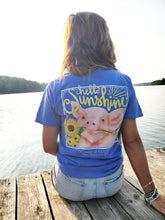 Load image into Gallery viewer, &quot;Hello Sunshine&quot;- Comfort Colors Flo Blue