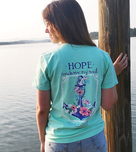 Hope Achors My Soul - Comfort Colors Island Reef