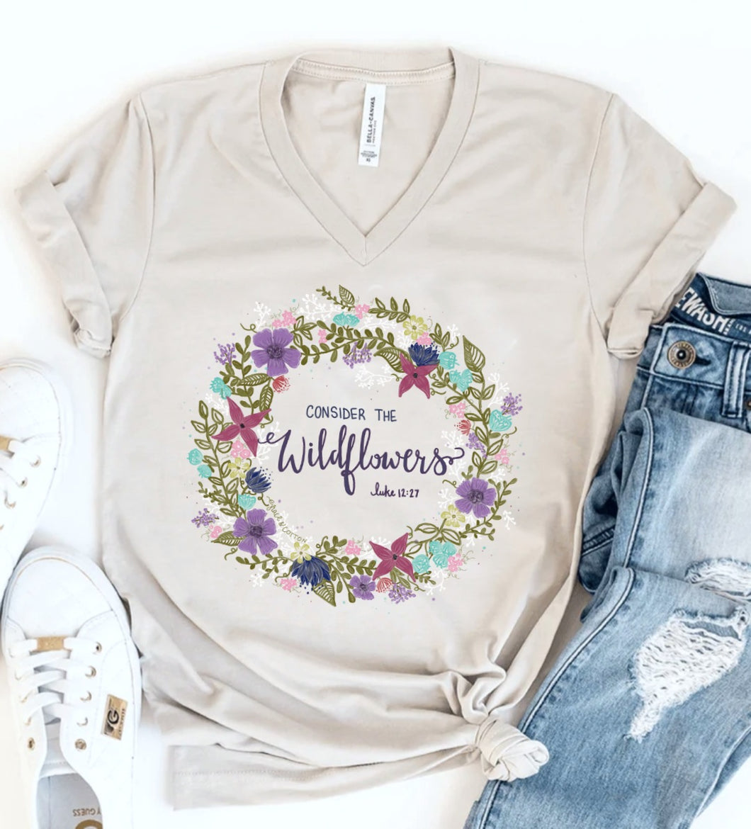Consider the Wildflowers - VNeck