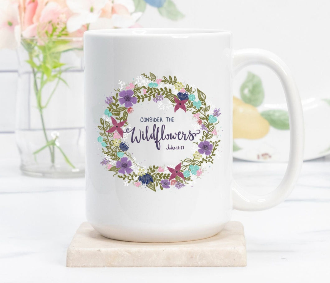 Consider the Wildflowers Mug