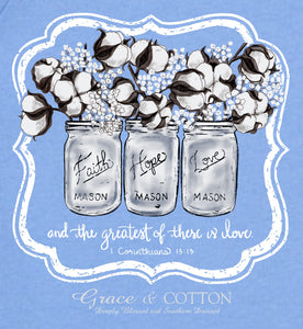 "Mason Jars and Cotton"- toddler