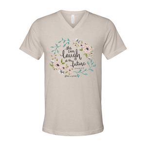 "She Can Laugh at the Days to Come" -VNeck
