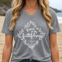 Load image into Gallery viewer, &quot;He is Always Faithful&quot; - VNeck