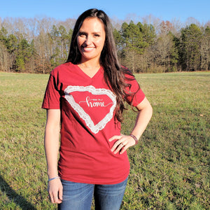 State of Lace - SC "USC" V-Neck - Grace and Cotton