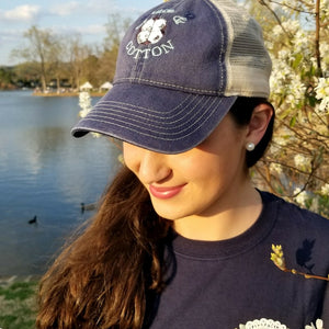 Navy/Ivory Trucker Hat - Grace and Cotton