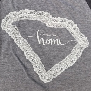 State of Lace - South Carolina Baseball Tee - Grace and Cotton