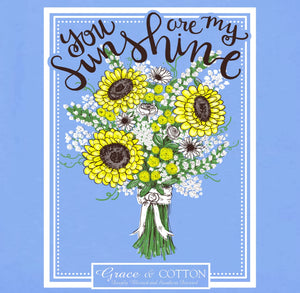 "Sunshine Sunflowers" - Carolina Blue